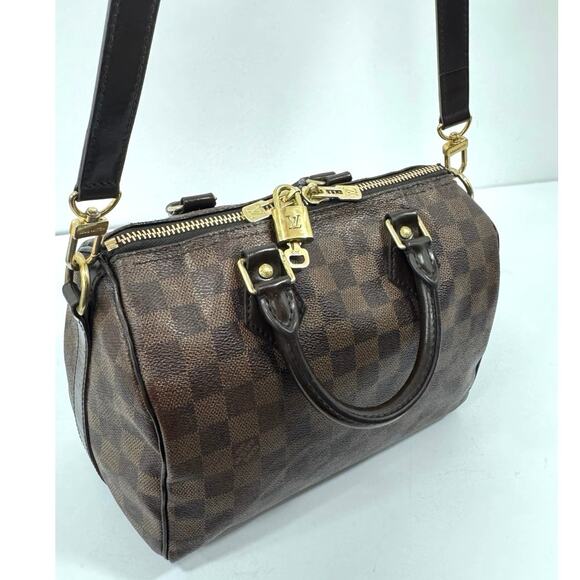 Authentic Louis Vuitton Damier Ebene Speedy 25 Bandouliere - Picture 9 of 16